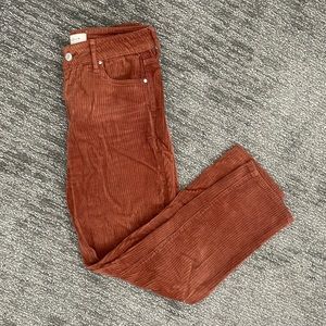 Rust Orange PacSun Mom Jean Corduroy